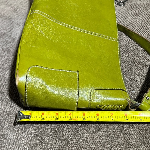 Fossil Green Leather Shoulder Bag - Picture 10 of 13